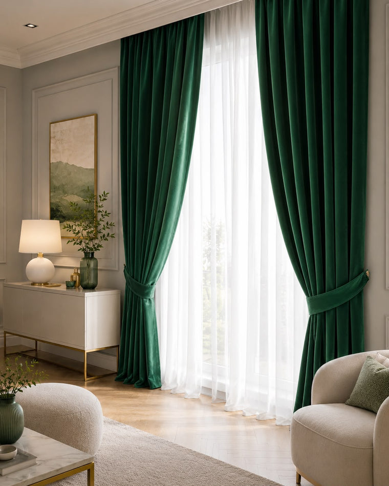 Draperie Catifea Premium – Verde smarald