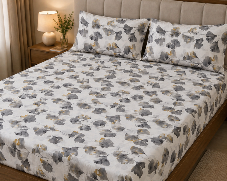 Lenjerie de Pat Florala Grey Bloom