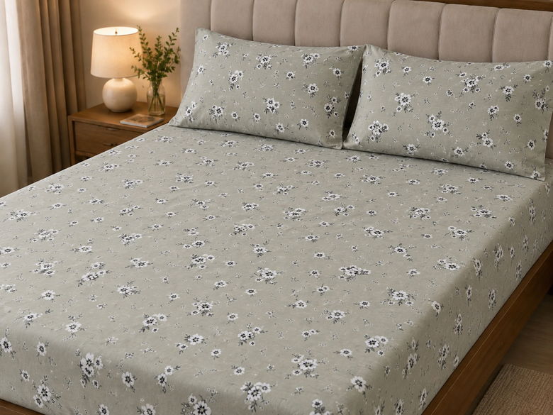 Set Pat Green Floral
