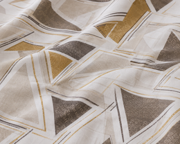 Lenjerie de Pat Geometrica Beige Lines