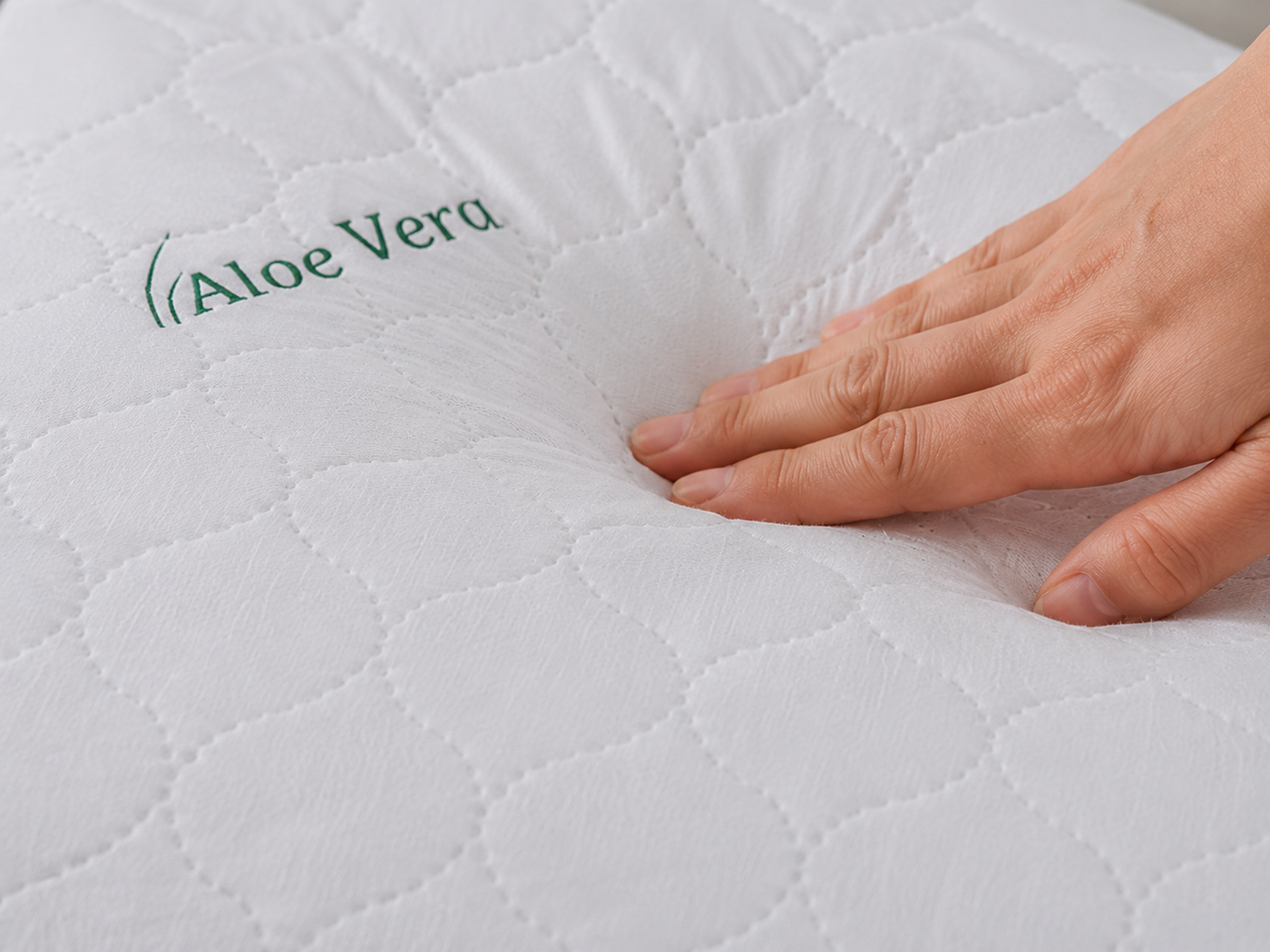 Perna Aloe Vera detaliu material si fermitate