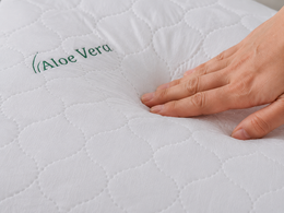 Perna Aloe Vera detaliu material si fermitate