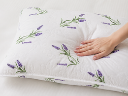 Perna Lavanda - detaliu material imprimat cu lavanda